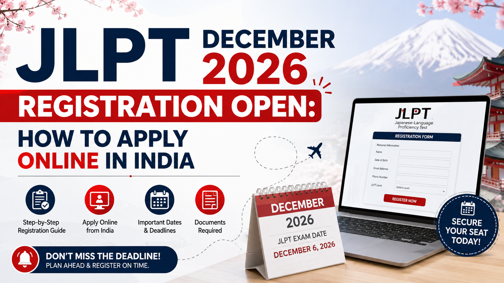 JLPT December 2026 Registration Open: How to Apply Online in India
