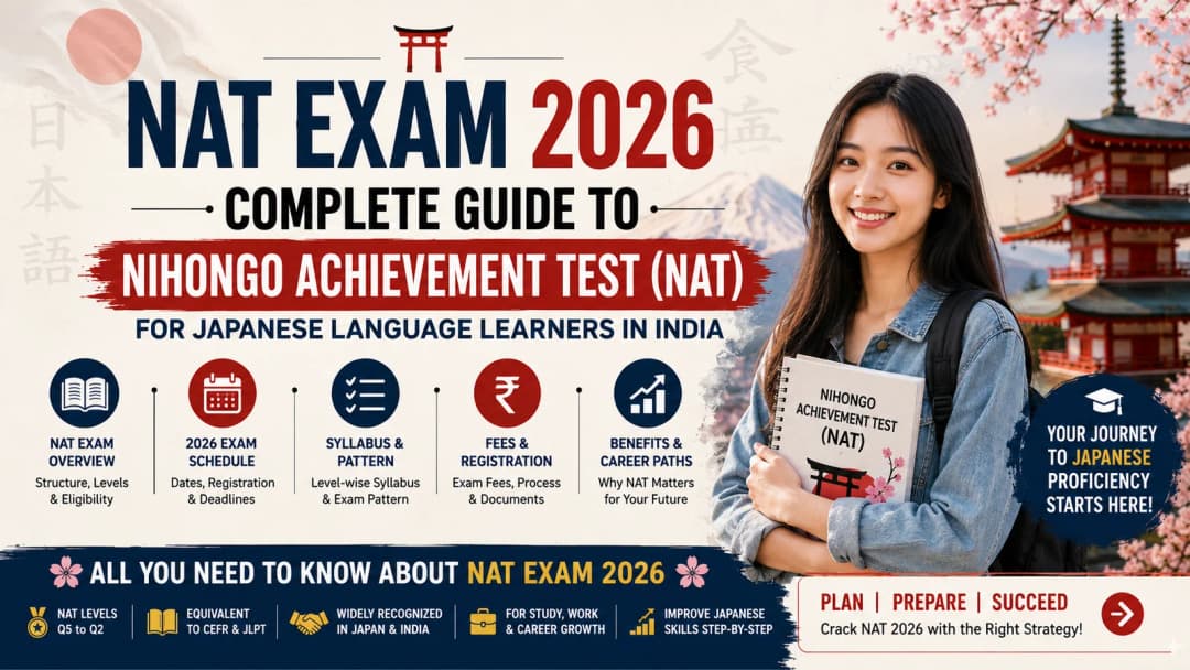 NAT Exam 2026: Complete Guide to Nihongo Achievement Test (NAT) for Japanese Language Learners in India