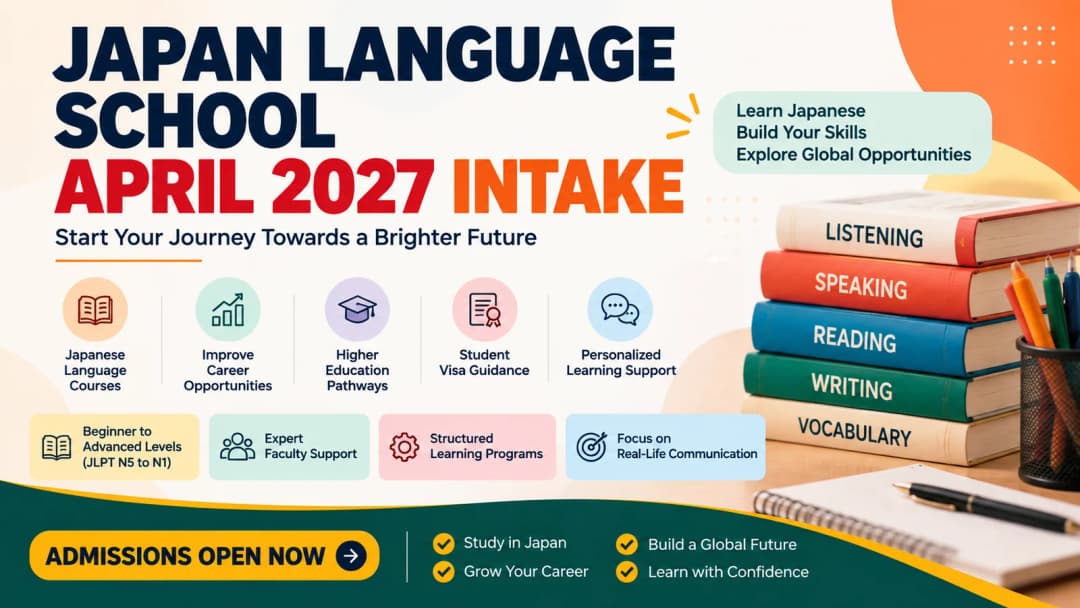 Japan Language School April 2027 Intake