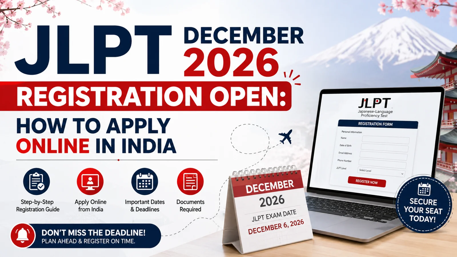 JLPT December 2026 Registration Open: How to Apply Online in India