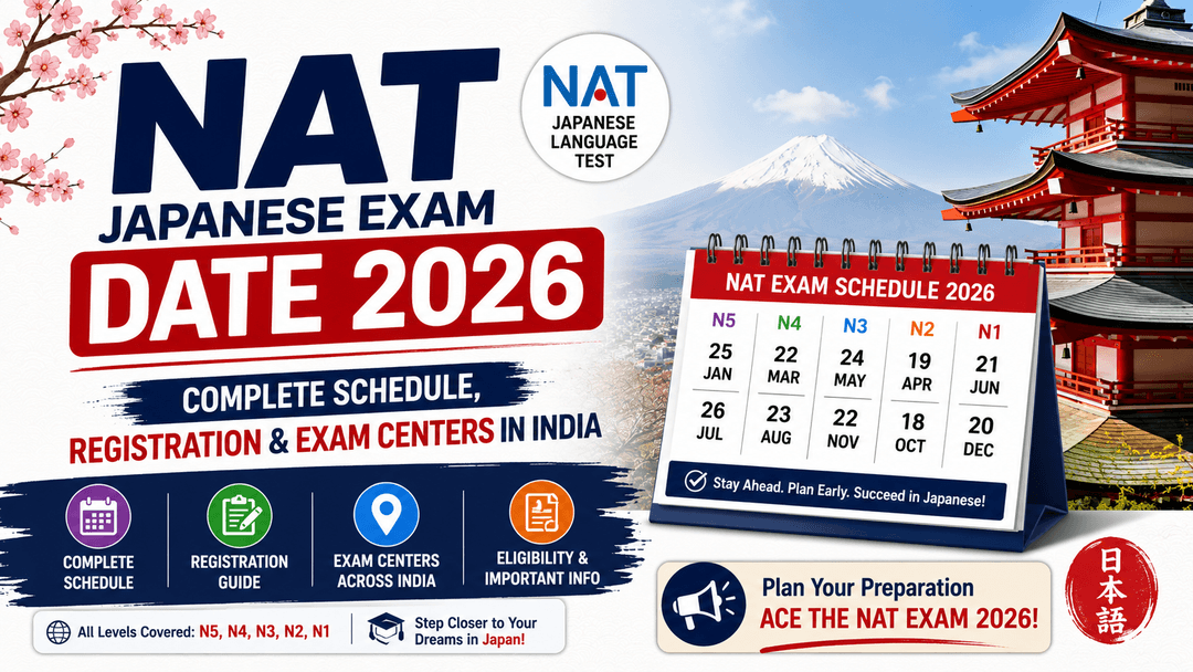 NAT Japanese Exam Date 2026 — Complete Schedule, Registration & Exam Centers in India