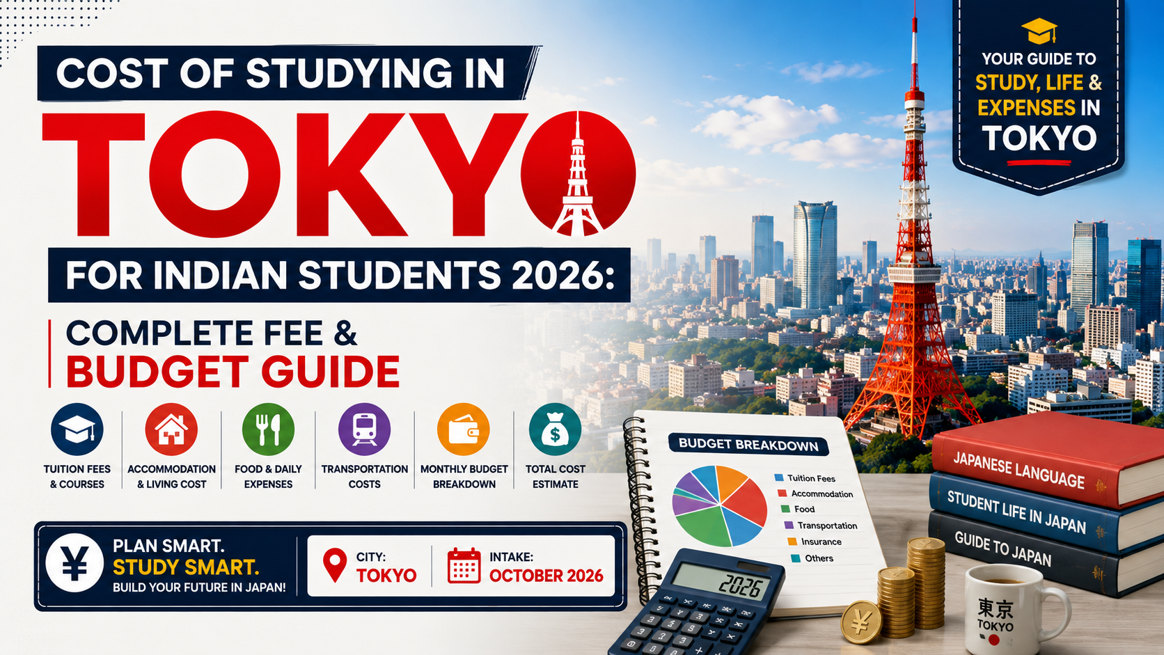Cost of Studying in Tokyo for Indian Students 2026: Complete Fee & Budget Guide