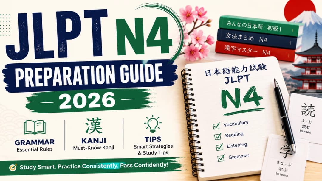 JLPT N4 Preparation Guide 2026: Grammar, Kanji & Tips