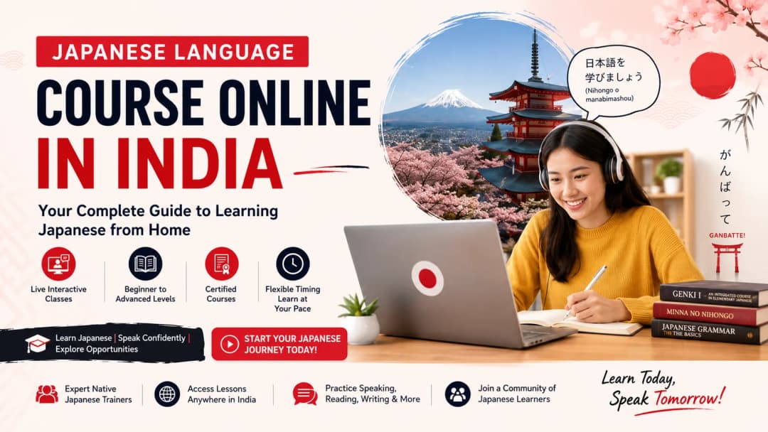 Japanese Language Course Online in India β Your Complete Guide to Learning Japanese from Home
