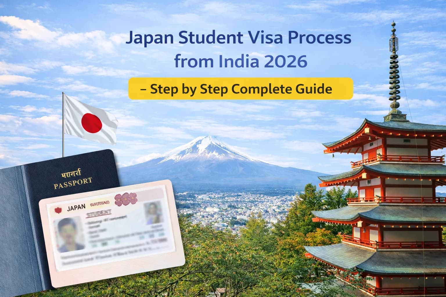 Japan Student Visa Process from India 2026 β Step by Step Complete Guide