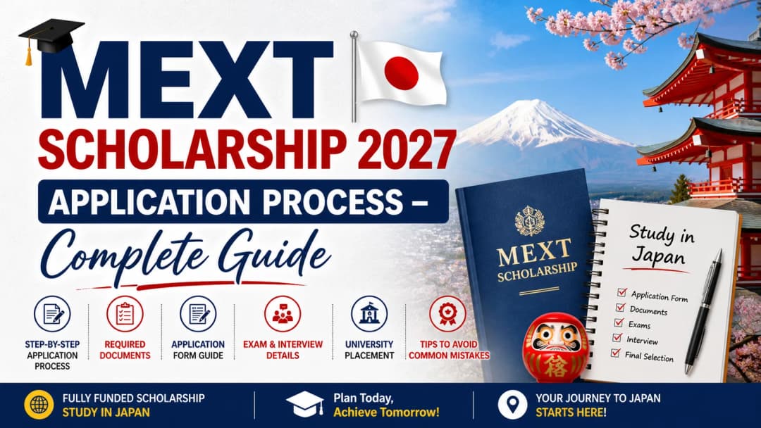 MEXT Scholarship 2027 Application Process – Complete Guide