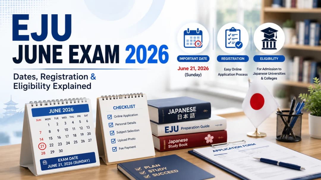 EJU June Exam 2026: Dates, Registration, and Eligibility Explained