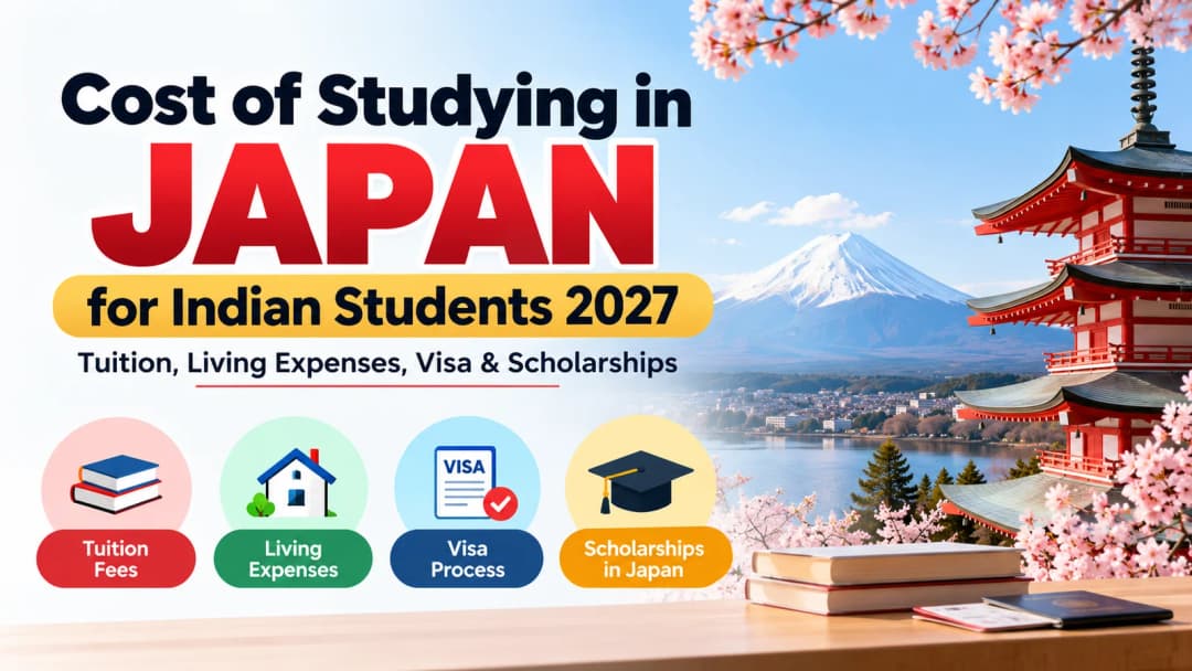 Cost of Studying in Japan for Indian Students 2027: Tuition, Living Expenses, Visa & Scholarships