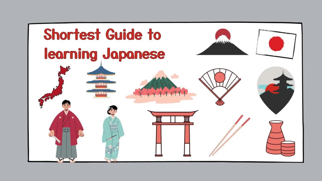 Shortest Guide to learning Japanese