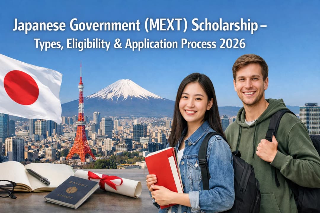 Japanese Government (MEXT) Scholarship β Types, Eligibility & Application Process 2026