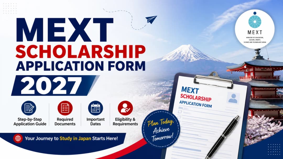 MEXT Scholarship Application Form 2027 – Complete Guide (India)