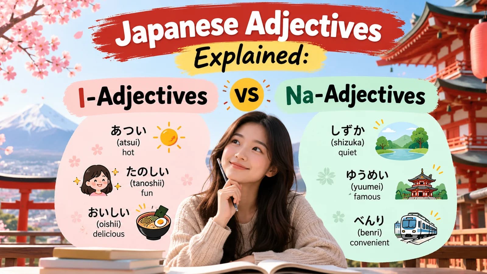 Japanese Adjectives Explained: I-Adjectives vs Na-Adjectives